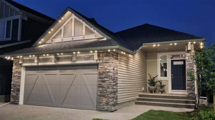 Watts LED Christmas and holiday permanent lights